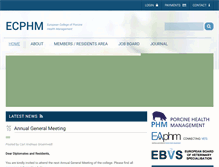 Tablet Screenshot of ecphm.org